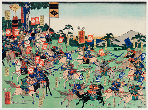 battle at kawanakajima (1798 1861) utagawa kuniyoshi 