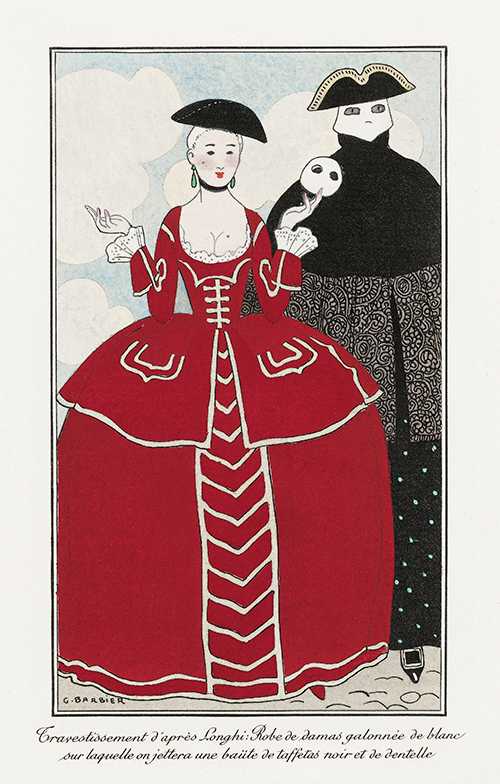 costumes parisiens, no 56 travestissement d après longhi from journal des dames et des modes (1913) george barbier 