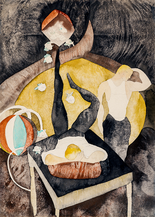 in vaudeville two acrobat jugglers (1916) charles demuth 