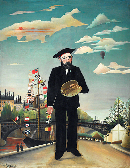 myself portrait landscape (1890) henri rousseau 