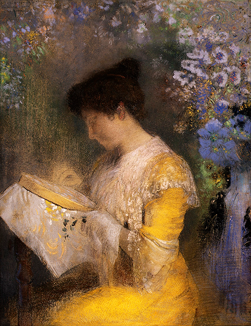 madame arthur fontaine (marie escudier, born 1865) (1901) odilon redon 