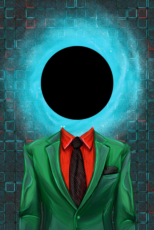 black hole man  