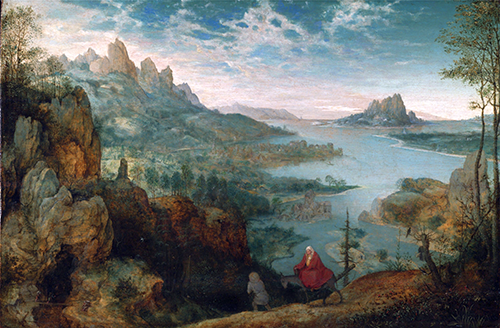 landscape with the flight into egypt (1563) pieter bruegel the elder 