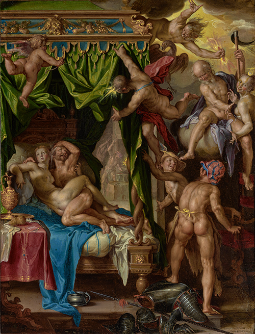 mars and venus surprised by vulcan (1604 1608) joachim anthoniszoon wtewael 