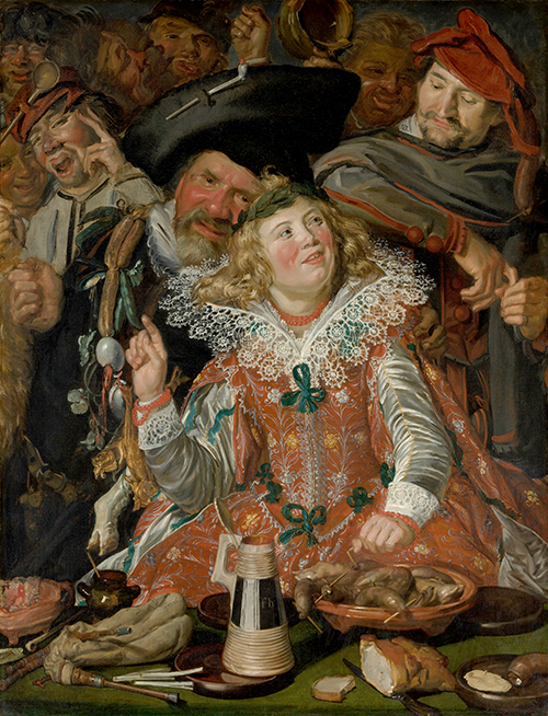 merrymakers at shrovetide (1616 1617) frans hals 