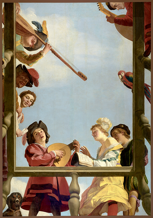 musical group on a balcony (1622) gerrit van honthorst 