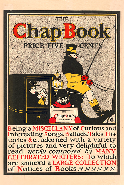 the chap book magazine advertising poster (1896)  