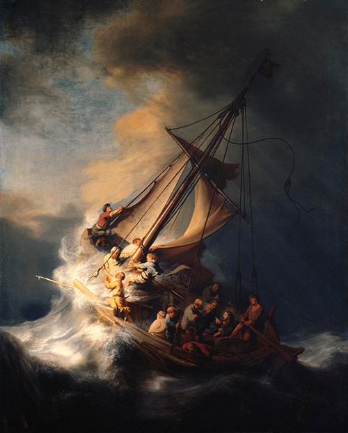 the storm on the sea of galilee (1633) rembrandt van rijn 