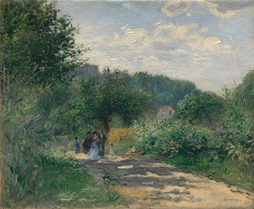 a road in louveciennes (1870) auguste renoir 