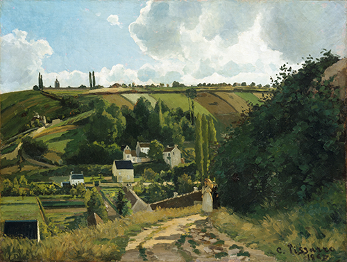 jalais hill, pontoise (1867) camille pissarro 