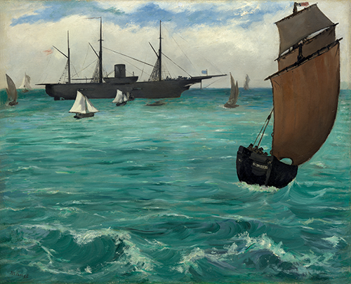 the kearsarge at boulogne (1864) edouard manet 