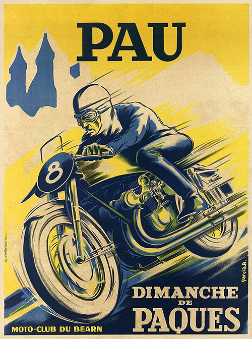 pau easter sunday, motorcycle club of béarn (1940) garcia r  