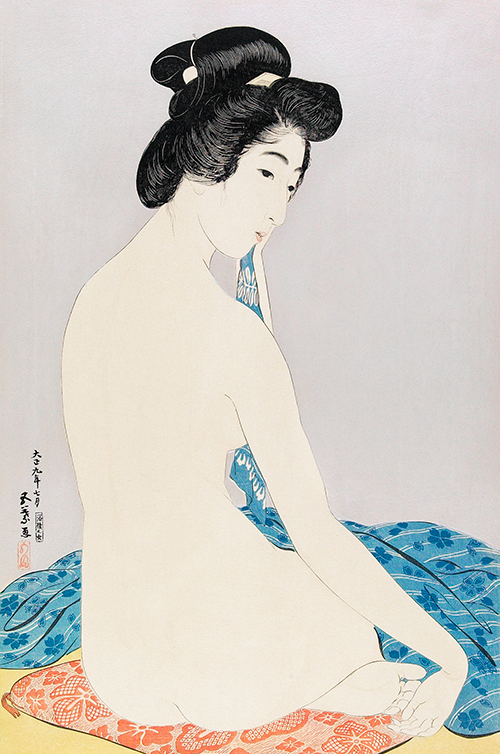 woman after a bath (1920) goyō hashiguchi 