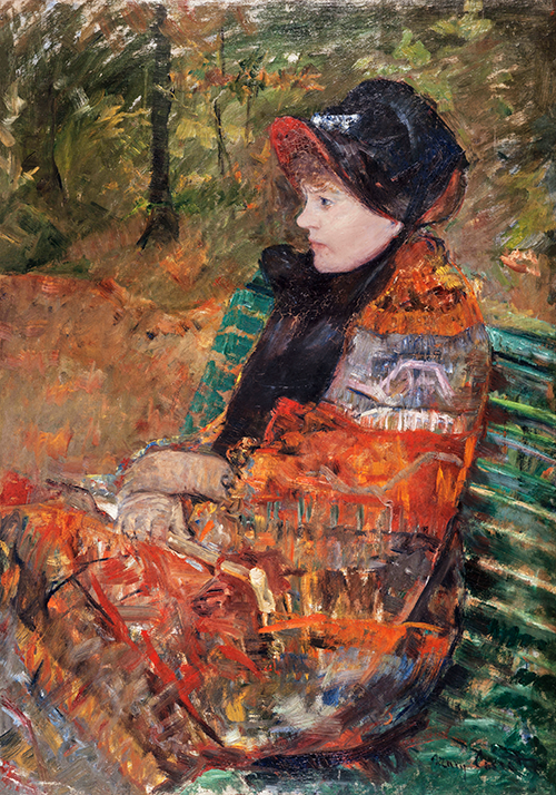 autumn, portrait of lydia cassatt (1880) mary cassatt 