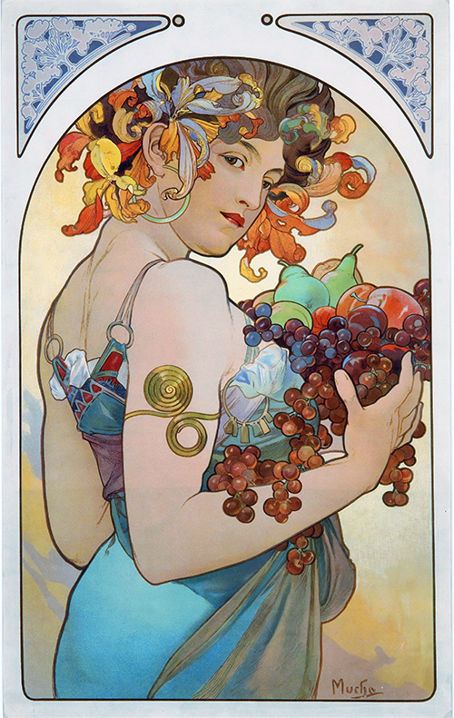 fruit (1897) alphonse mucha 