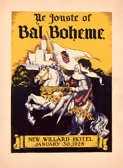 ye jouste of bal boheme new willard hotel january 30, 1928  