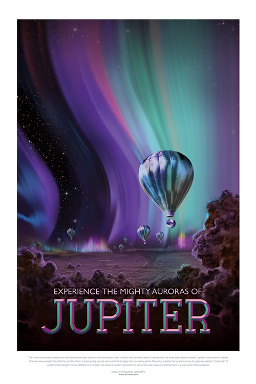 jupiter jpl travel poster nasa jet propulsion laboratory 