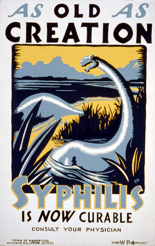 as old as creation syphilis is now curable consult your physician (1936)  