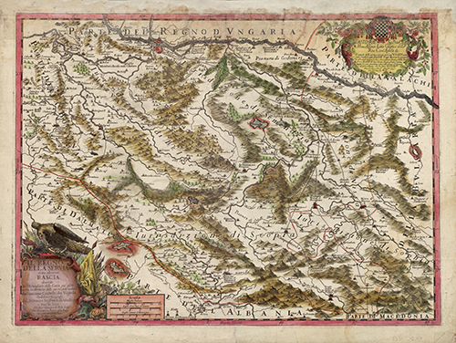 kraljevina srbija, inače nazvana rascija (1689) giacomo cantelli da vignola 