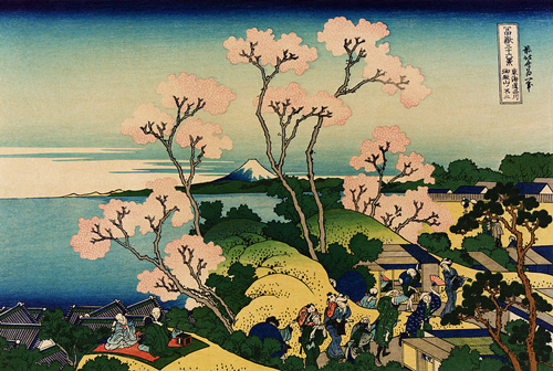 brdo goten iama, šinagava na tokaidu (1830 32) katsushika hokusai 