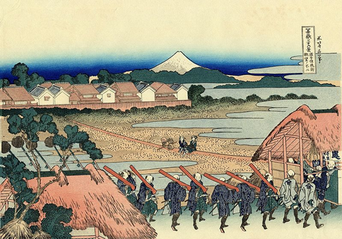 fudži u pogledu jusendžu kagaija (1830 32) katsushika hokusai 