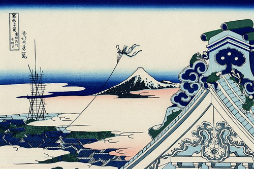 hram asakusa hongan ji u istočnoj prestonici (1830 32) katsushika hokusai 