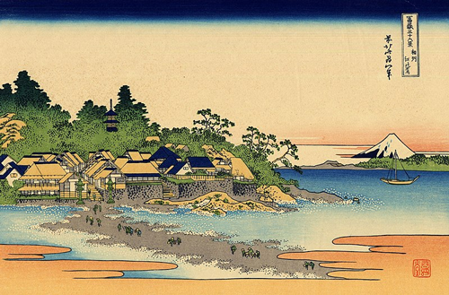 ostrvo enošima u provinciji sagami (1830 32) katsushika hokusai 