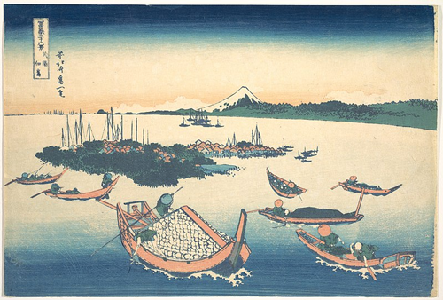 ostrvo tsukuda uprovinciji musaši (1830 32) katsushika hokusai 