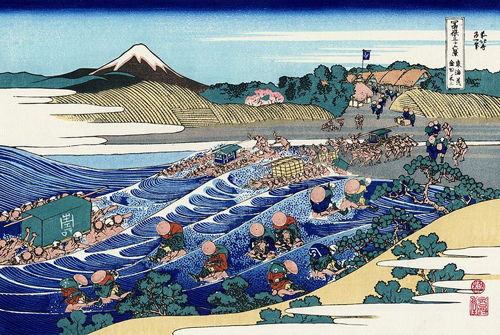 pogled na fudži iz kanaje na tokaidu (1830 32) katsushika hokusai 