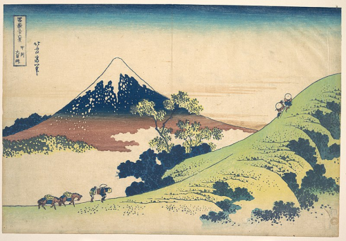 prelaz inume, košu (1830 32) katsushika hokusai 