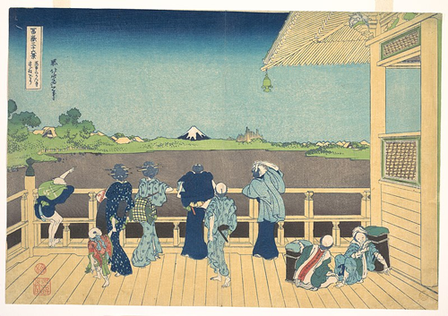 sazai sala hram pet stotina arhata (1830 32) katsushika hokusai 