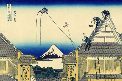 skica prodavnice mitsui u surugi u edu (1830 32) katsushika hokusai 