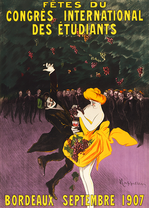 celebrations of the international student congress, bordeaux (1907) leonetto cappiello 