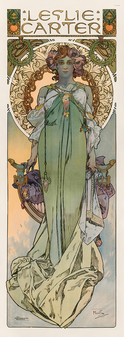 leslie carter (1908) alphonse mucha 