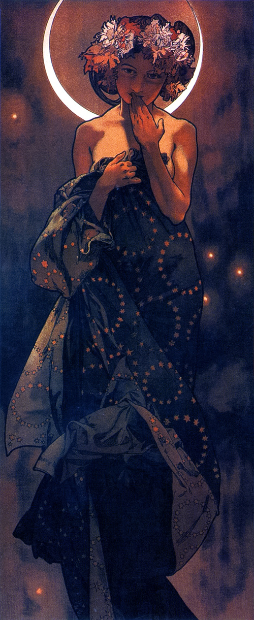 the evening star (1902) alphonse mucha 