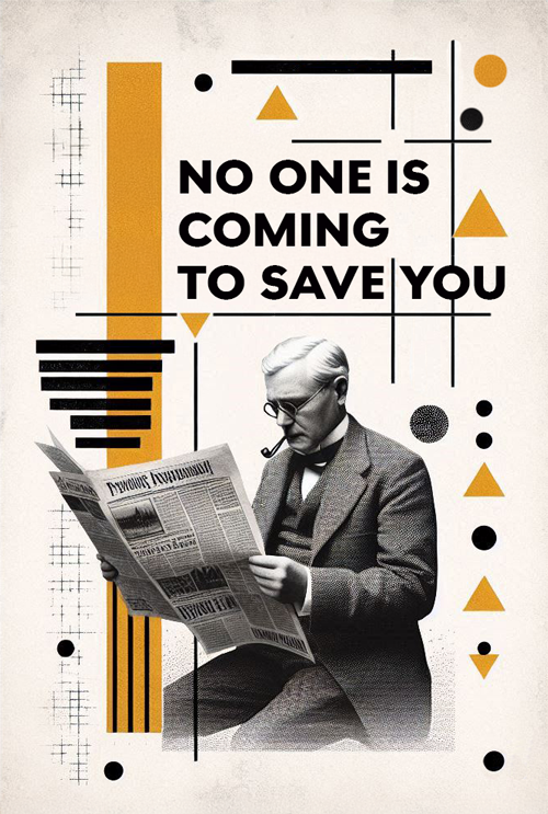 no one is coming to save you  