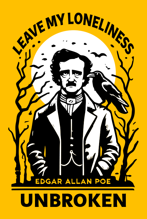 raven leave my loneliness unbroken edgar allan poe  