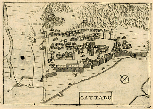 kotor (cattaro) (1688) vincenzo coronelli 