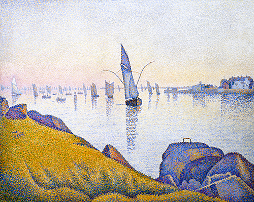 večernji mir, concarneau, opus 220 (allegro maestoso) (1891) paul signac 