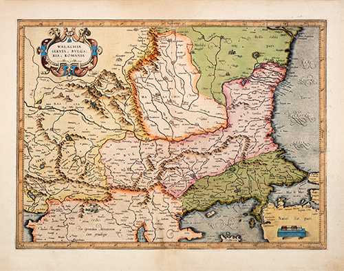 vlaška, srbija, bugarska, rumunija (1607) gerhard merkator 