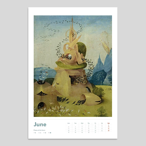 hieronymus bosch zidni kalendar za 2025 godinu  