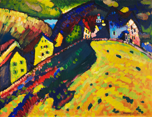 kuće u murnauu (1909) vasilij vasiljevič kandinski 