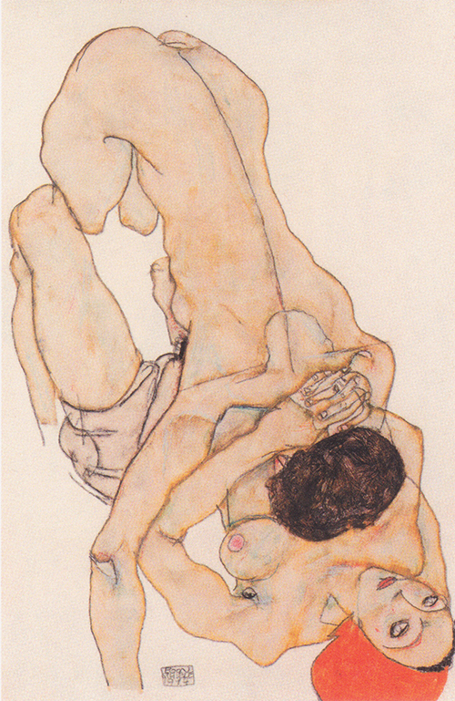 lesbian lovers (1914) egon schiele 