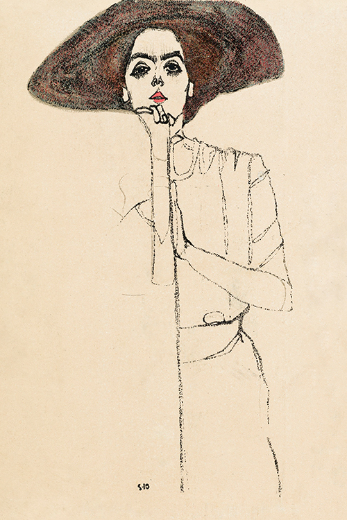 portrait of a woman (1910) egon schiele 