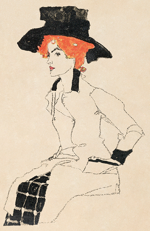 portrait of a woman (1910) egon schiele 